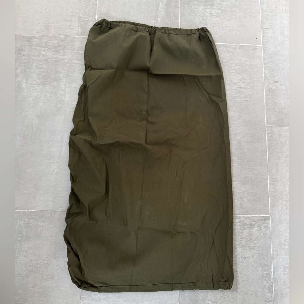 Noblu Elegant Olive Pencil Skirt for Women